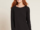 Boody Women's Goodnight Raglan Sleep Top - Black / XS