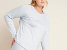 Boody Women's Goodnight Raglan Sleep Top - Dove / M