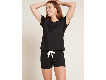 Boody Women's Goodnight Sleep Shorts - Black / L