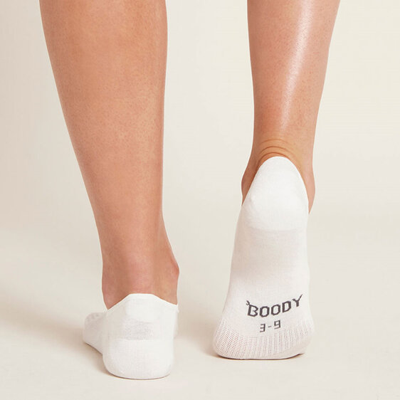 Boody Women's Hidden Socks White 3-9