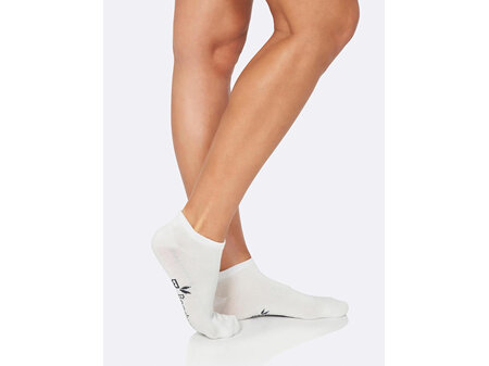 Boody Women's Low Cut Sneaker Socks White 3-9