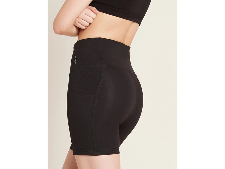 Boody Women's Motivate 5' High-Waist Shorts - Black / L
