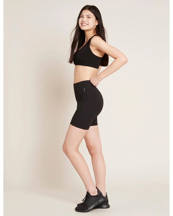 Boody Women's Motivate 5' High-Waist Shorts - Black / M
