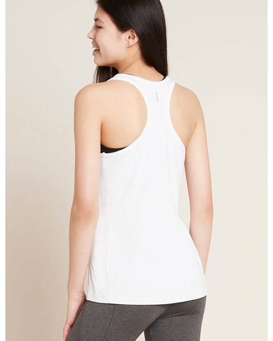 Boody Women's Racerback Active Tank Top White Large