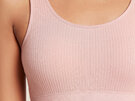 Boody Women's Ribbed Seamless Bra - Dusty Pink / L