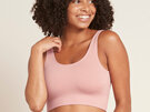 Boody Women's Ribbed Seamless Bra - Dusty Pink / M