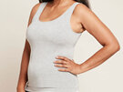 Boody Women's Tank Top Light Grey Marl Large