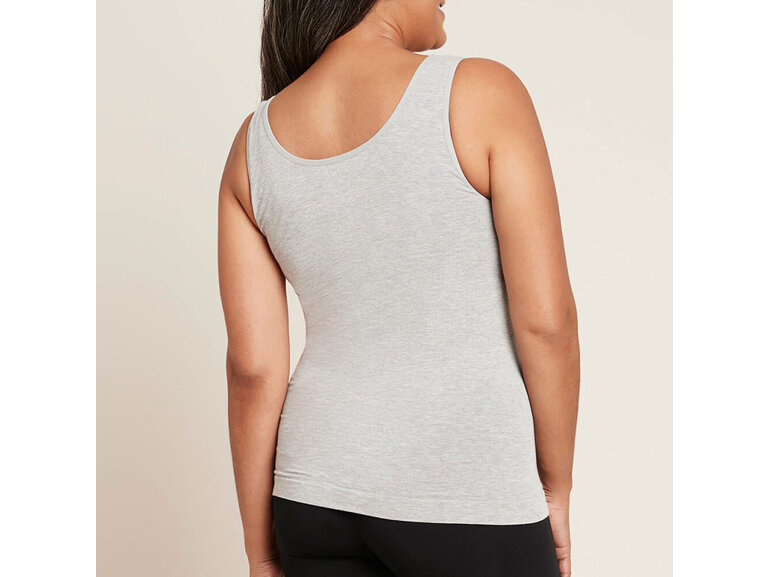 Boody Women's Tank Top Light Grey Marl Large