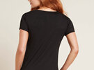 Boody Women's V-neck T-shirt Black Medium