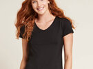 Boody Women's V-neck T-shirt Black Small