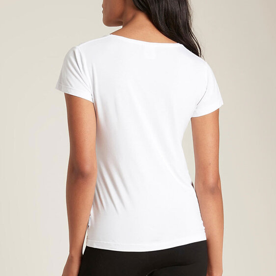 Boody Women's V-neck T-shirt White Large