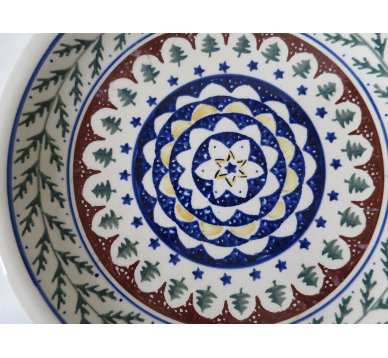 Bosleslawiec pottery plate