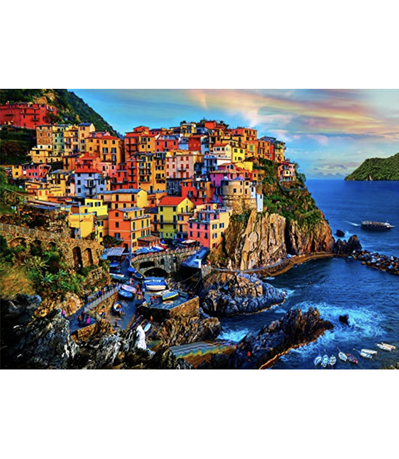 Braintree 1000 Piece Jigsaw Puzzle: Cinque Terre  buy at www.puzzlesnz.co.nz