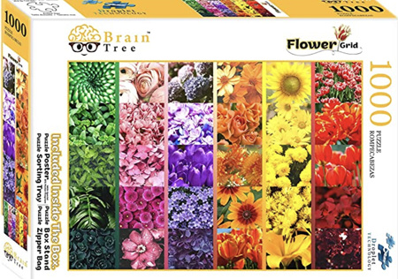 Braintree 1000 Piece Jigsaw Puzzle: Flower Grid