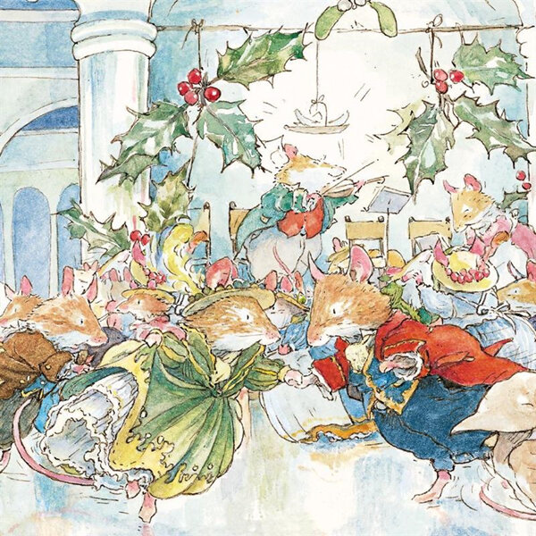 Brambly Hedge Christmas Cards 8 Pack - The Winter Ball