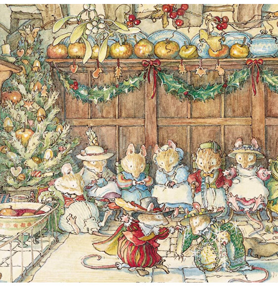 Brambly Hedge Cosy Christmas Card 16 Pack (4x4 Designs) mice