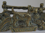 Brass letter rack