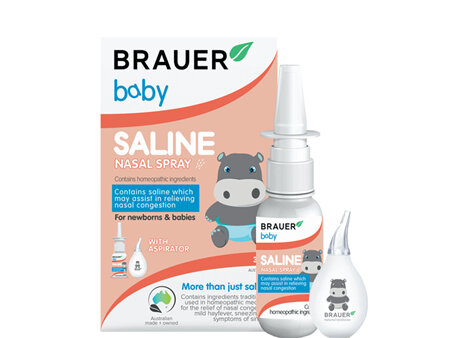 BRAUER BABY SALINE NASAL SPRAY 30ML + ASP