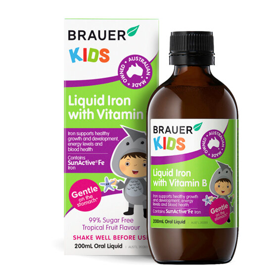 Brauer Kids Liquid Iron with Vit B 200ml