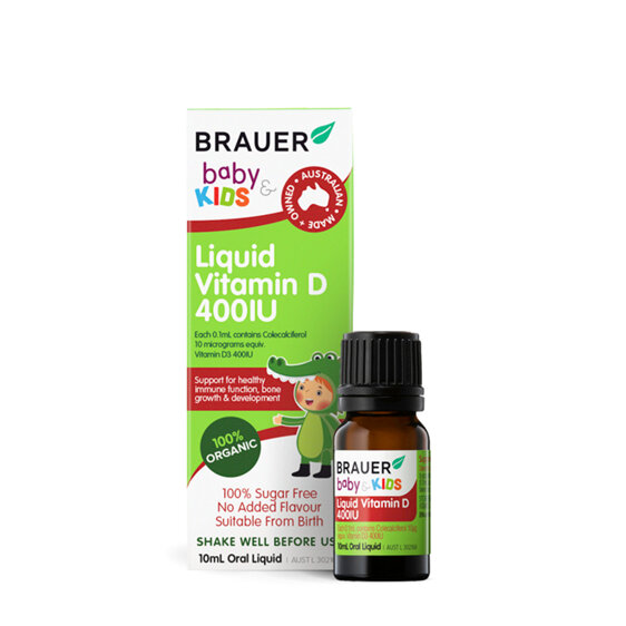 Brauer Kids Liquid Vitamin D 400IU 10ml
