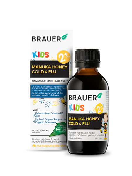 Brauer Kids Manuka Honey Cold and Flu 100ml