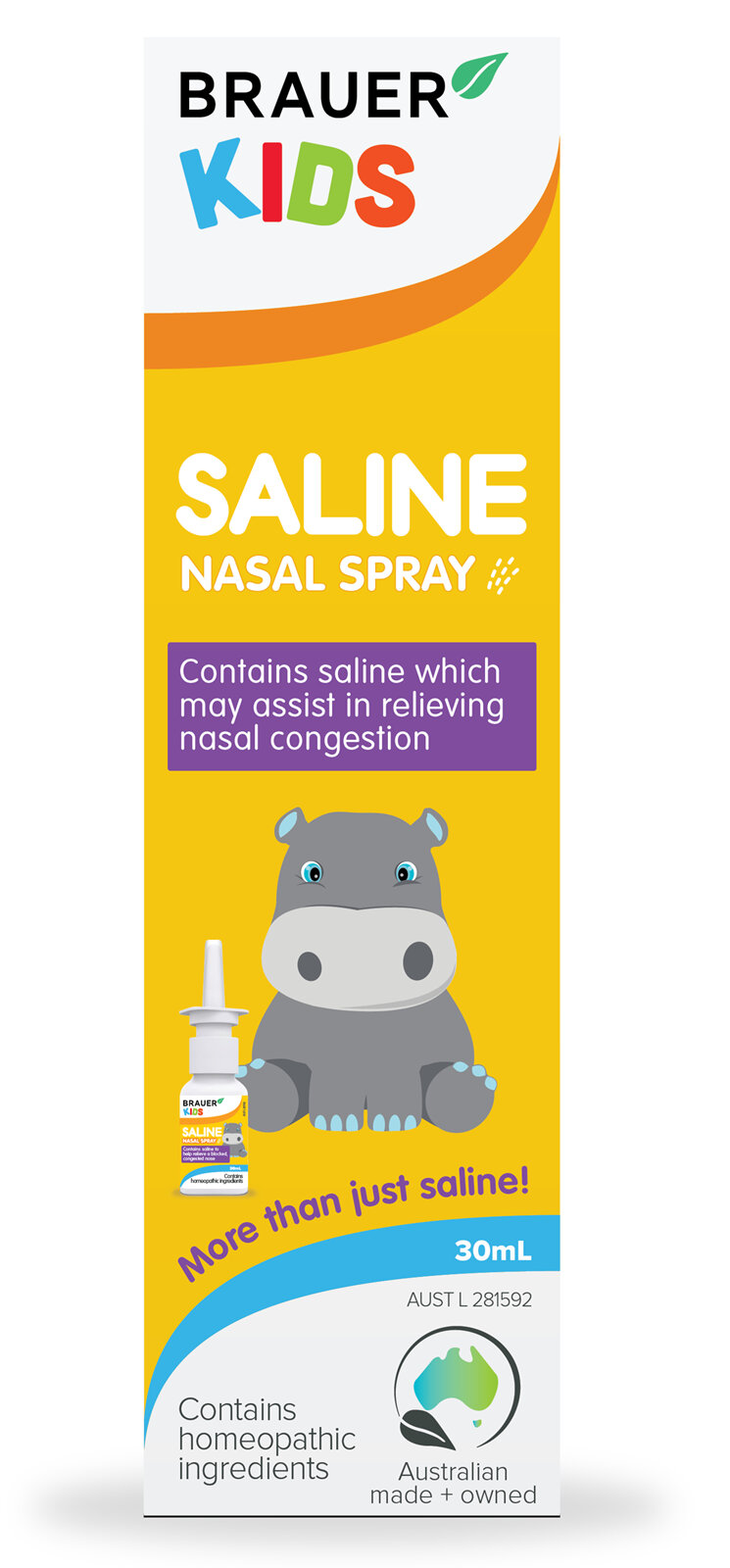 Brauer Kids Saline Nasal Spray 30ml