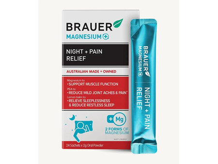 Brauer Magesium + Night Pain Relif 24 Sachets
