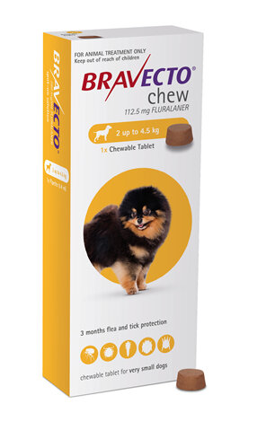 Bravecto chew for dogs - treats fleas and ticks