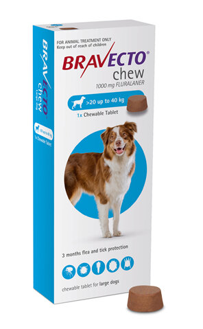 Bravecto chew for dogs - treats fleas and ticks