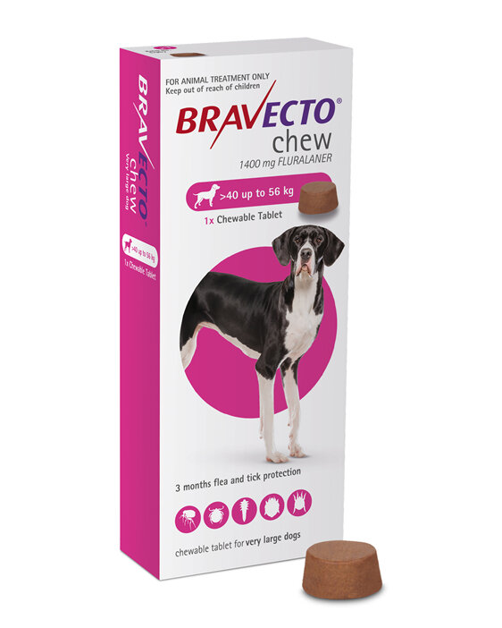 Bravecto chew for dogs - treats fleas and ticks