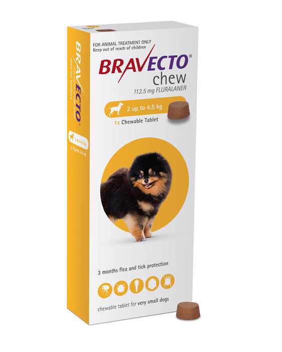 Bravecto chew for dogs - treats fleas and ticks