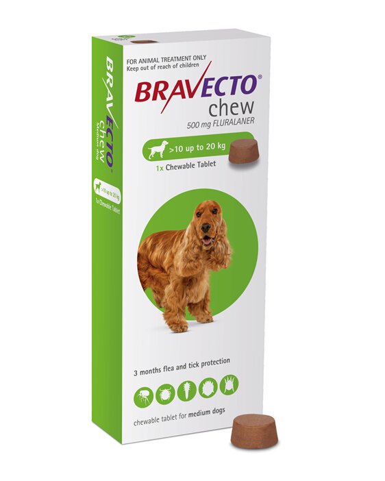 Bravecto chew for dogs - treats fleas and ticks