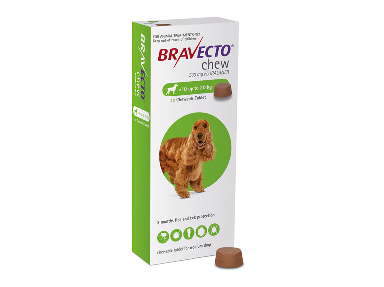 Bravecto chew for dogs - treats fleas and ticks