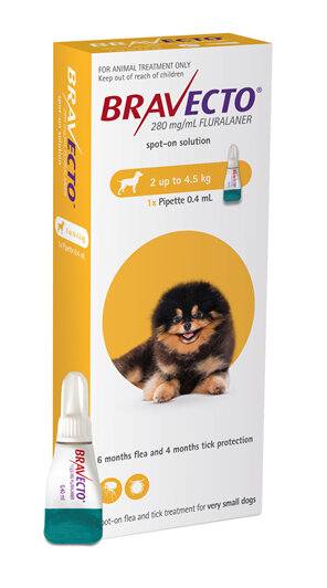 Bravecto spot-on for dogs - treats fleas and ticks