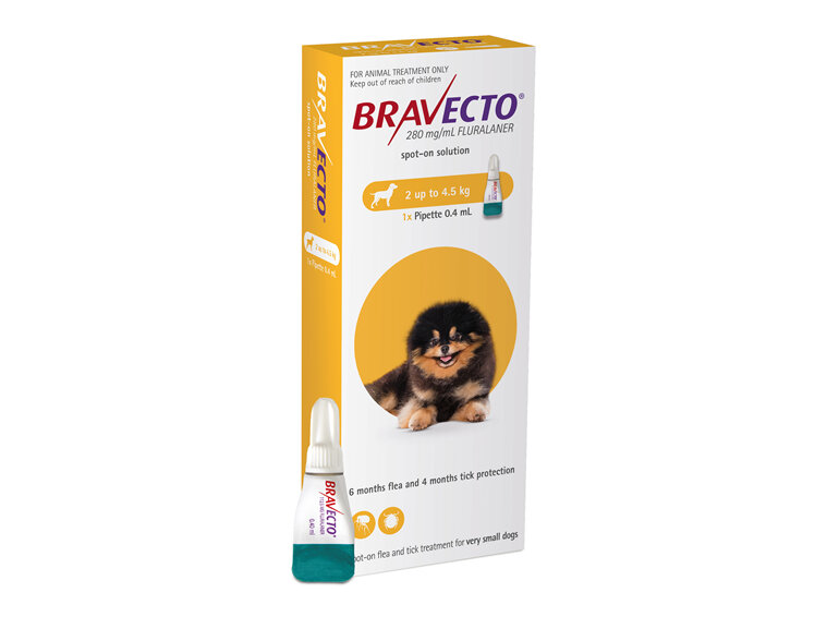 Bravecto spot-on for dogs - treats fleas and ticks