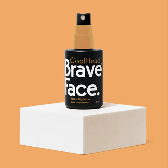 BraveFace CoolHead Day Spray 45ml anxiety stress relief