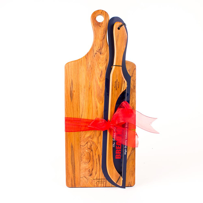bread board and knife set - ribbon