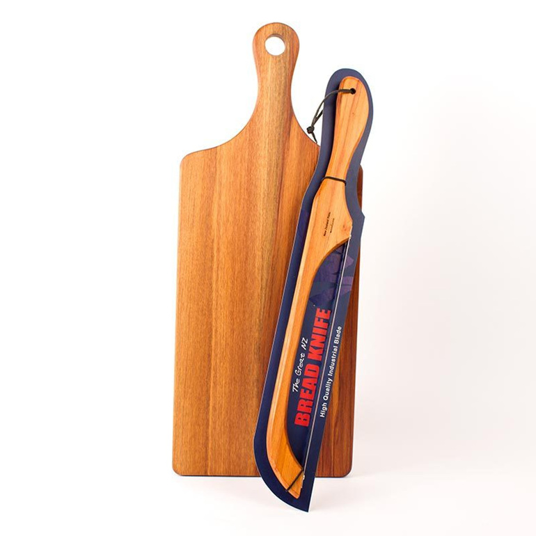 Bread Knife and Handle Board Set