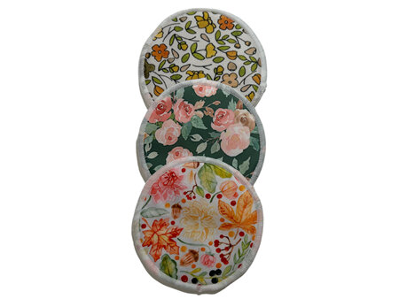 Breast Pads Floral - 3 Pairs