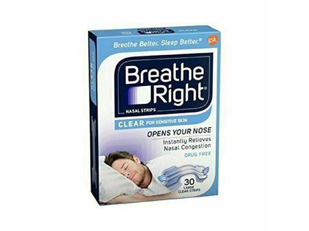 Breathe Right Clear Large Nasal Congestion Strips 30S