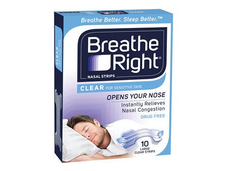 Breathe Right Clear Nasal Strips Large 10pack