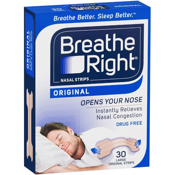 Breathe Right Nasal Strips Tan Large 30pack