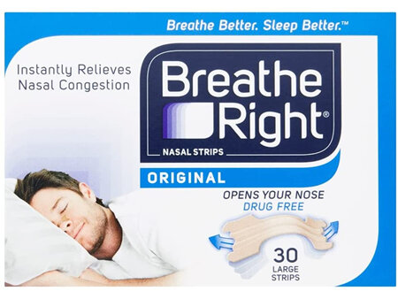 Breathe Right Original Large Nasal Congestion Strips 30S