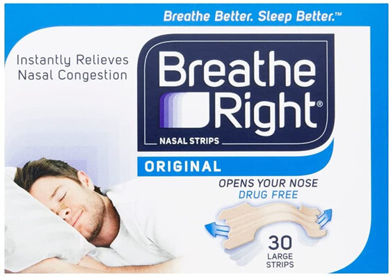 Breathe Right Original Large Nasal Congestion Strips 30S