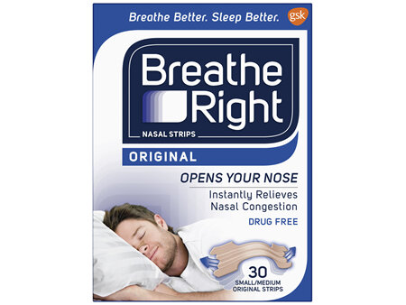 Breathe Right Original Regular Nasal Congestion Strips 30S