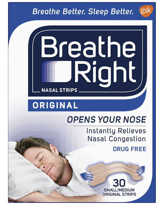 Breathe Right Original Regular Nasal Congestion Strips 30S