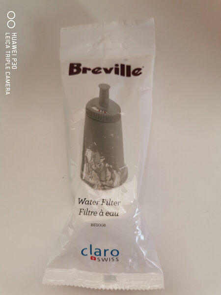 Breville COFFER MAKER  BES008 CLARIS SWISS WATER FILTER PART BES008WHT0N