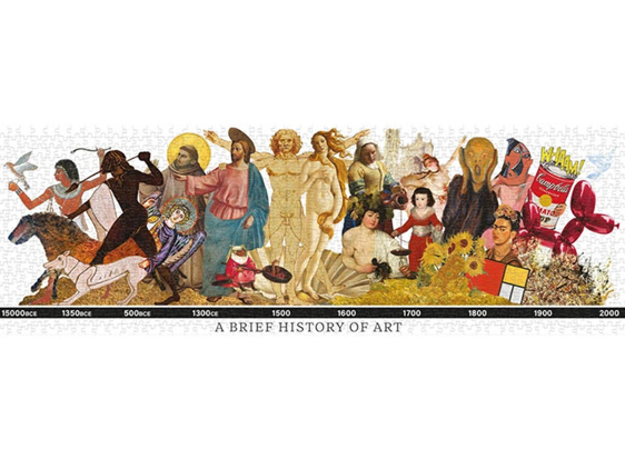 Brief History of Art 1000 Piece Jigsaw Puzzle buy at www.puzzlesnz.co.nz