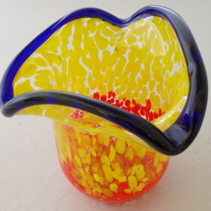 Bright and colourful vase
