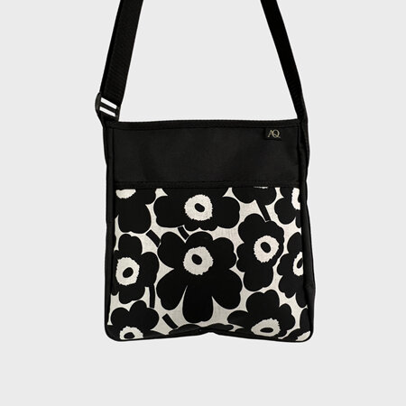 Brill everyday handbag - ZIP closure - Marimekko black/white